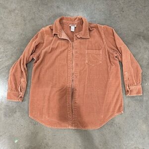 Corduroy dusty peach oversized shirt